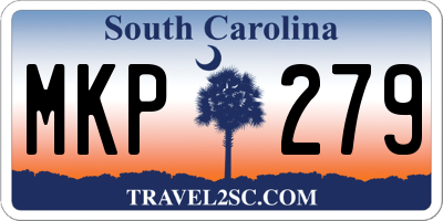 SC license plate MKP279
