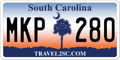 SC license plate MKP280