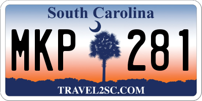 SC license plate MKP281