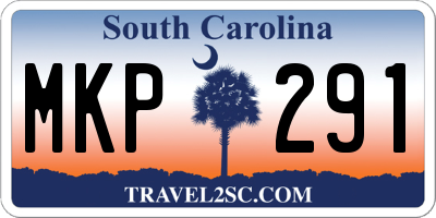 SC license plate MKP291