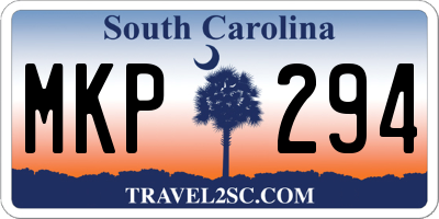 SC license plate MKP294