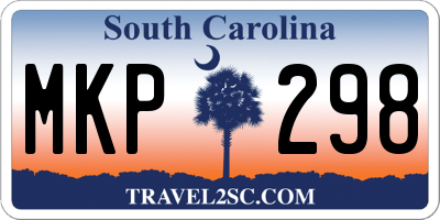 SC license plate MKP298