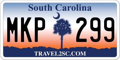 SC license plate MKP299