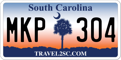 SC license plate MKP304