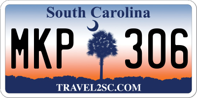 SC license plate MKP306
