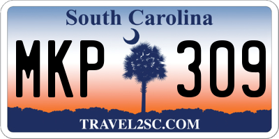 SC license plate MKP309