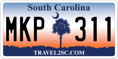 SC license plate MKP311