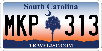 SC license plate MKP313