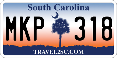 SC license plate MKP318