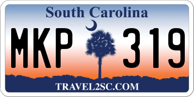 SC license plate MKP319