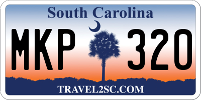 SC license plate MKP320