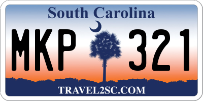 SC license plate MKP321