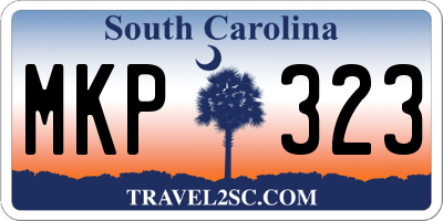 SC license plate MKP323