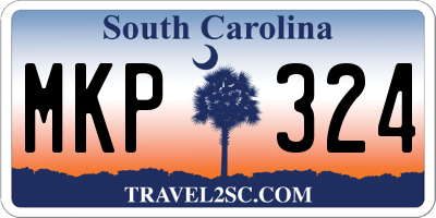 SC license plate MKP324