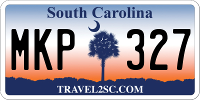 SC license plate MKP327