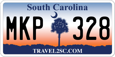 SC license plate MKP328