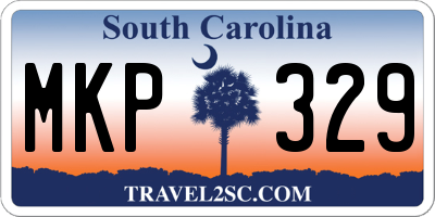 SC license plate MKP329