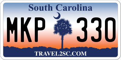 SC license plate MKP330