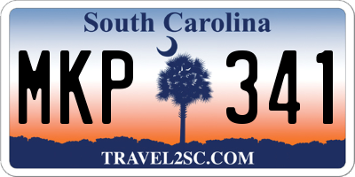 SC license plate MKP341