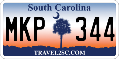 SC license plate MKP344
