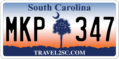 SC license plate MKP347