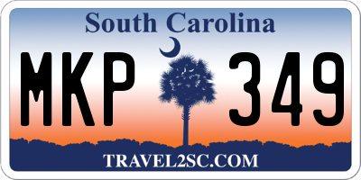 SC license plate MKP349