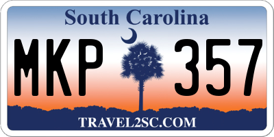 SC license plate MKP357