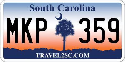 SC license plate MKP359