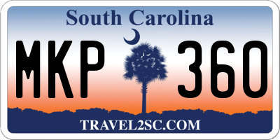 SC license plate MKP360