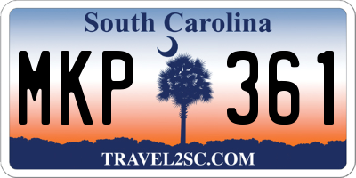 SC license plate MKP361