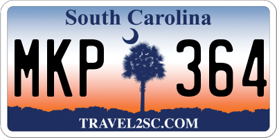 SC license plate MKP364