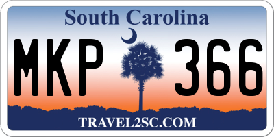 SC license plate MKP366