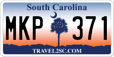 SC license plate MKP371