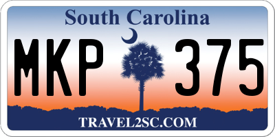 SC license plate MKP375