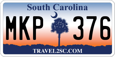 SC license plate MKP376