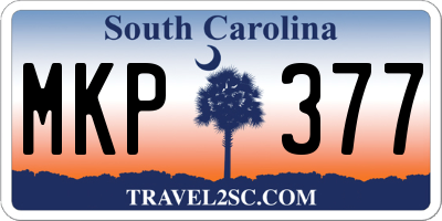 SC license plate MKP377