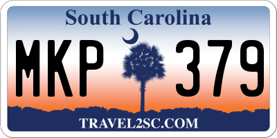SC license plate MKP379