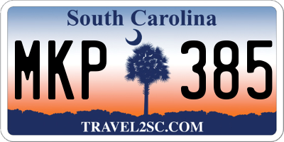 SC license plate MKP385