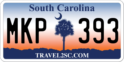 SC license plate MKP393