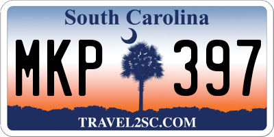 SC license plate MKP397