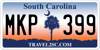 SC license plate MKP399