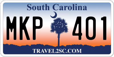 SC license plate MKP401