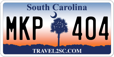 SC license plate MKP404