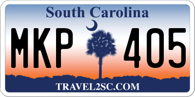 SC license plate MKP405