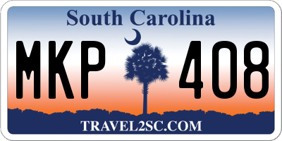SC license plate MKP408