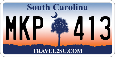 SC license plate MKP413