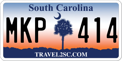SC license plate MKP414