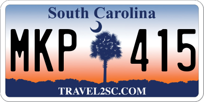 SC license plate MKP415