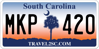 SC license plate MKP420