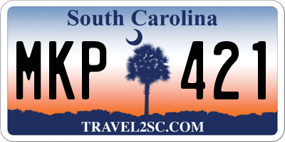 SC license plate MKP421